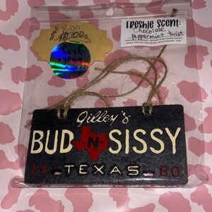 Gilley's Bud N Sissy Air Freshener chocolate peppermint twist scented
